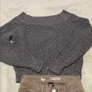 Off the shoulder sweater